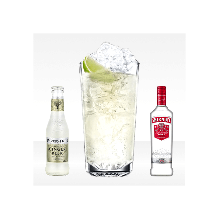 Moscow Mule con smirnoff vodka e ginger beer fevertree