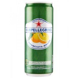 SANPELLEGRINO ARANCIATA AMARA LATTINA - Formato 0,33 lt