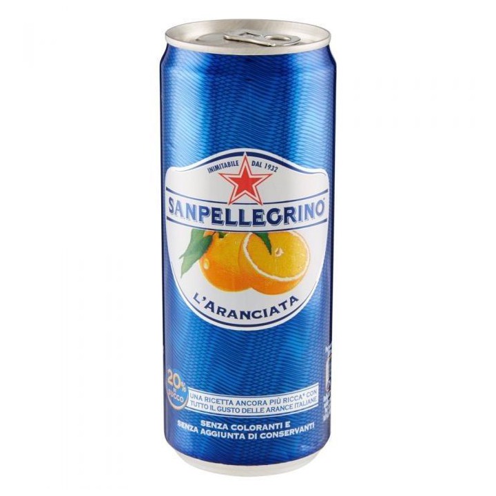 SANPELLEGRINO ARANCIATA DOLCE LATTINA - Formato 0,33 lt