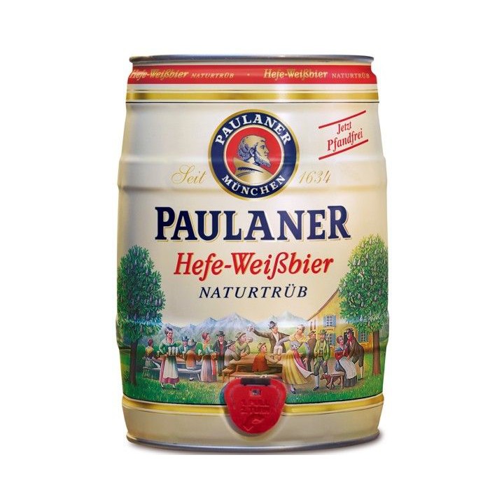 Fusto Birra Paulaner Hefe Weiss 5 litri