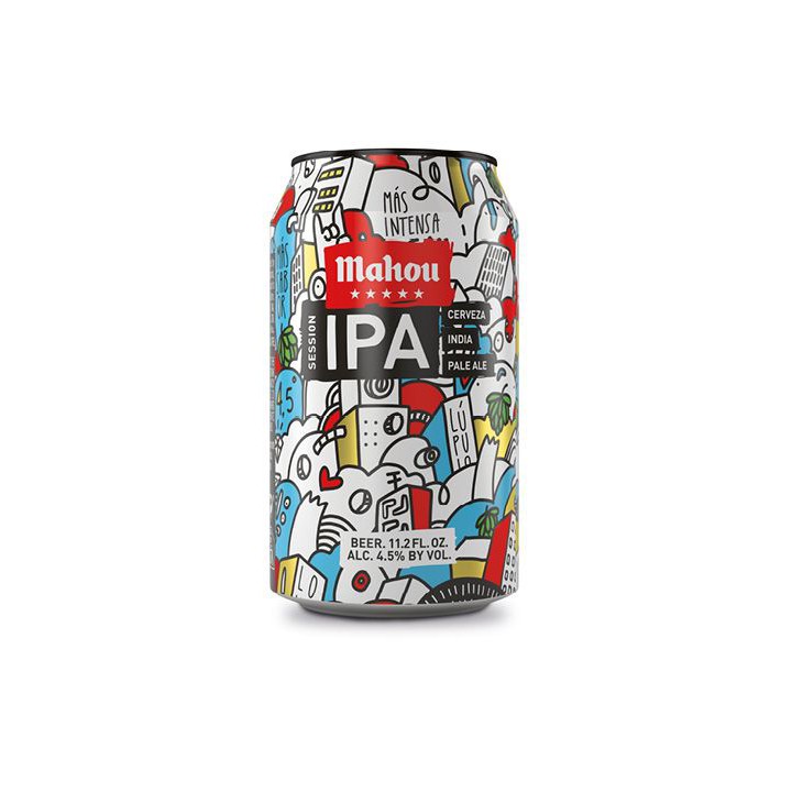 Mahou 5 Estrellas Session IPA lattina