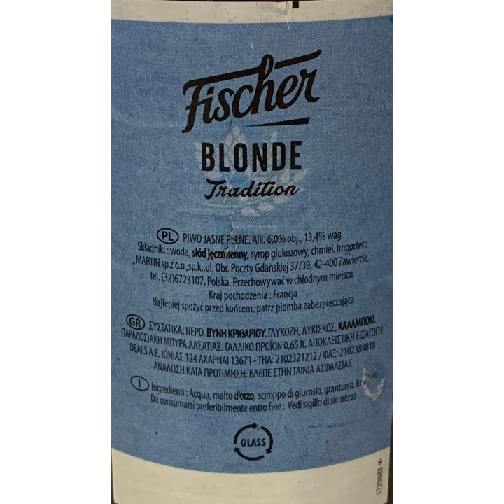 BIRRA FISCHER - Formato 0,66 lt