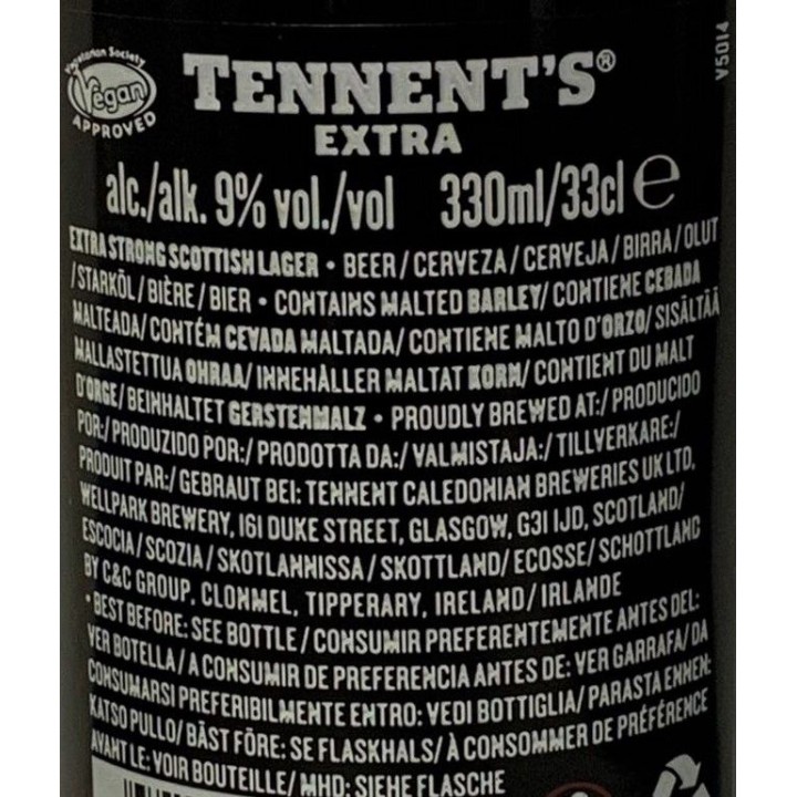 Birra Tennent's extra - Formato 0,33 lt