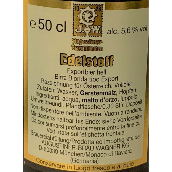 BIRRA AUGUSTINER EDELSTOFF- Formato 0,50 lt
