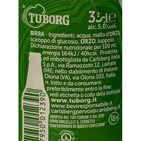 Birra Tuborg con sciroppo di glucosio tra gli ingredienti: è normale?