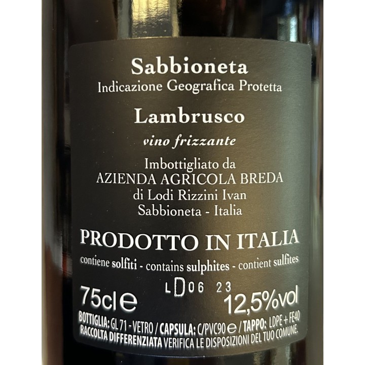 Lambrusco Sabbioneta IGP Rodo - Breda