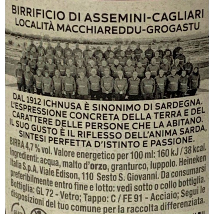 Birra Ichnusa 66cl x 15