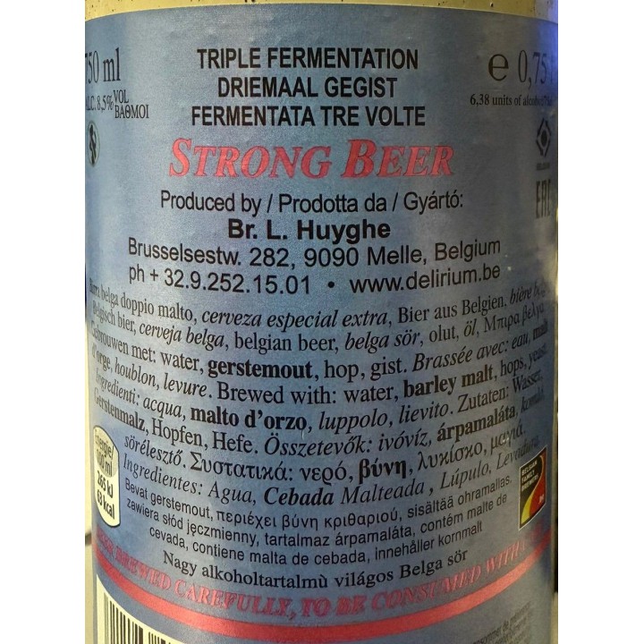 Birra Delirium Tremens 0,75 
