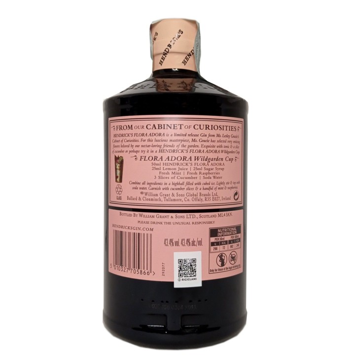 Hendrick's Gin Flora Adora - Limited Release