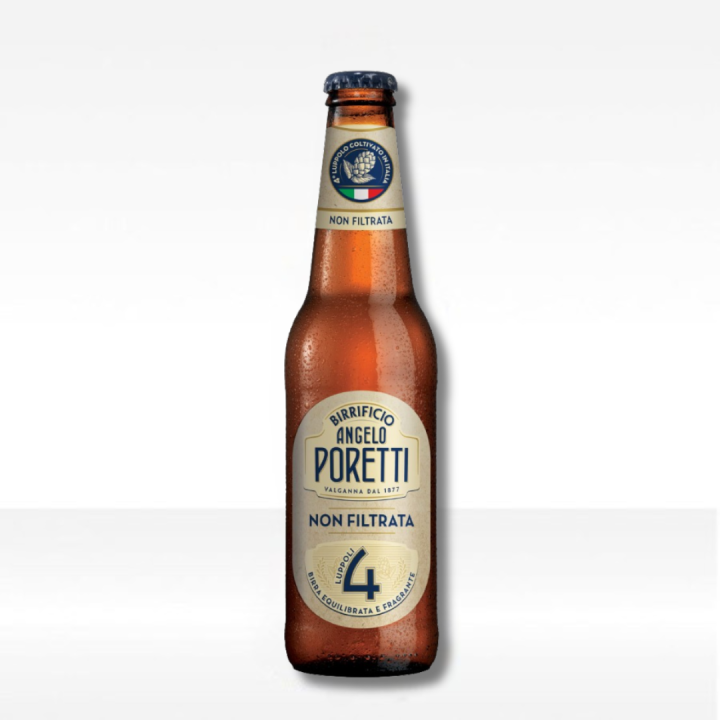 Birra Poretti 4 Luppoli Non Filtrata 33clx24