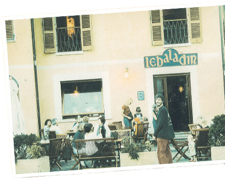 Una fotografia del locale Le Baladin nel 1986 quando aprì